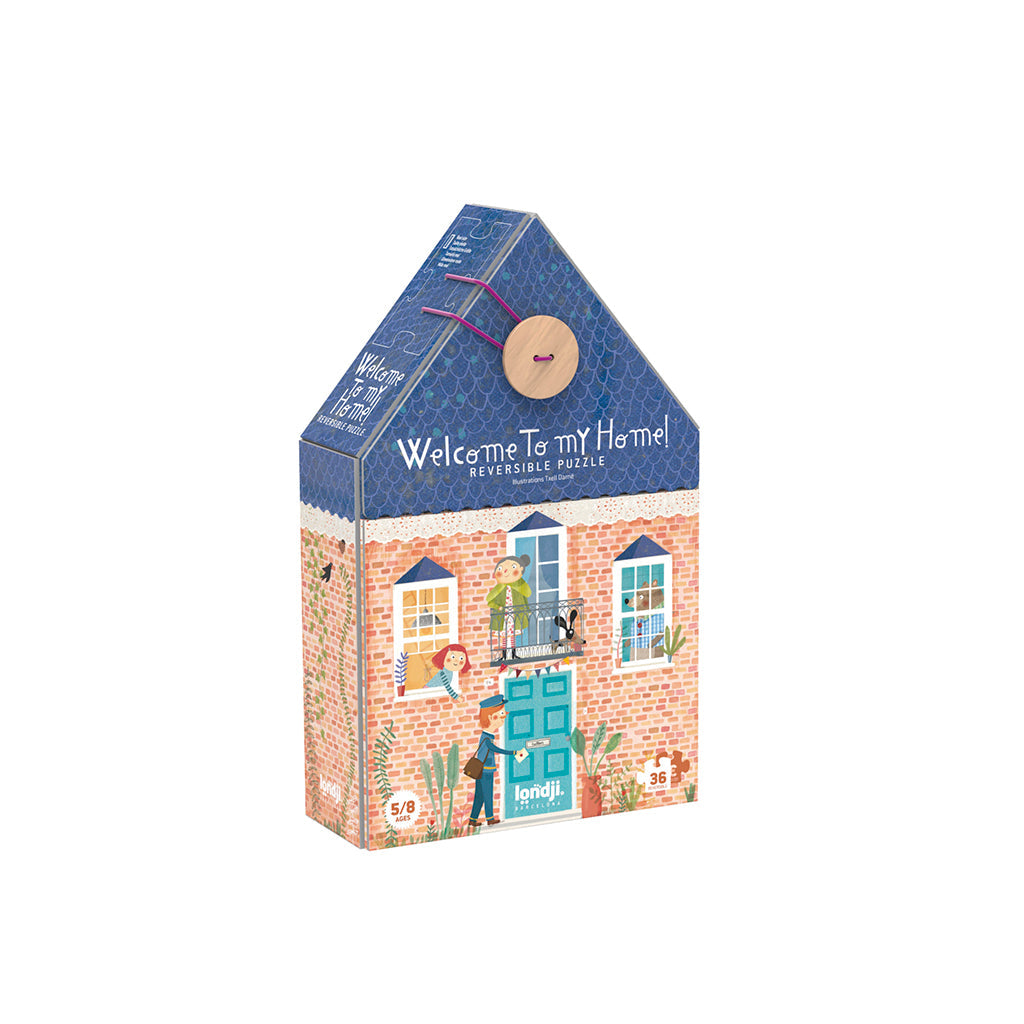 Londji puslespill, vendbart, Welcome to my home - 36 brikker