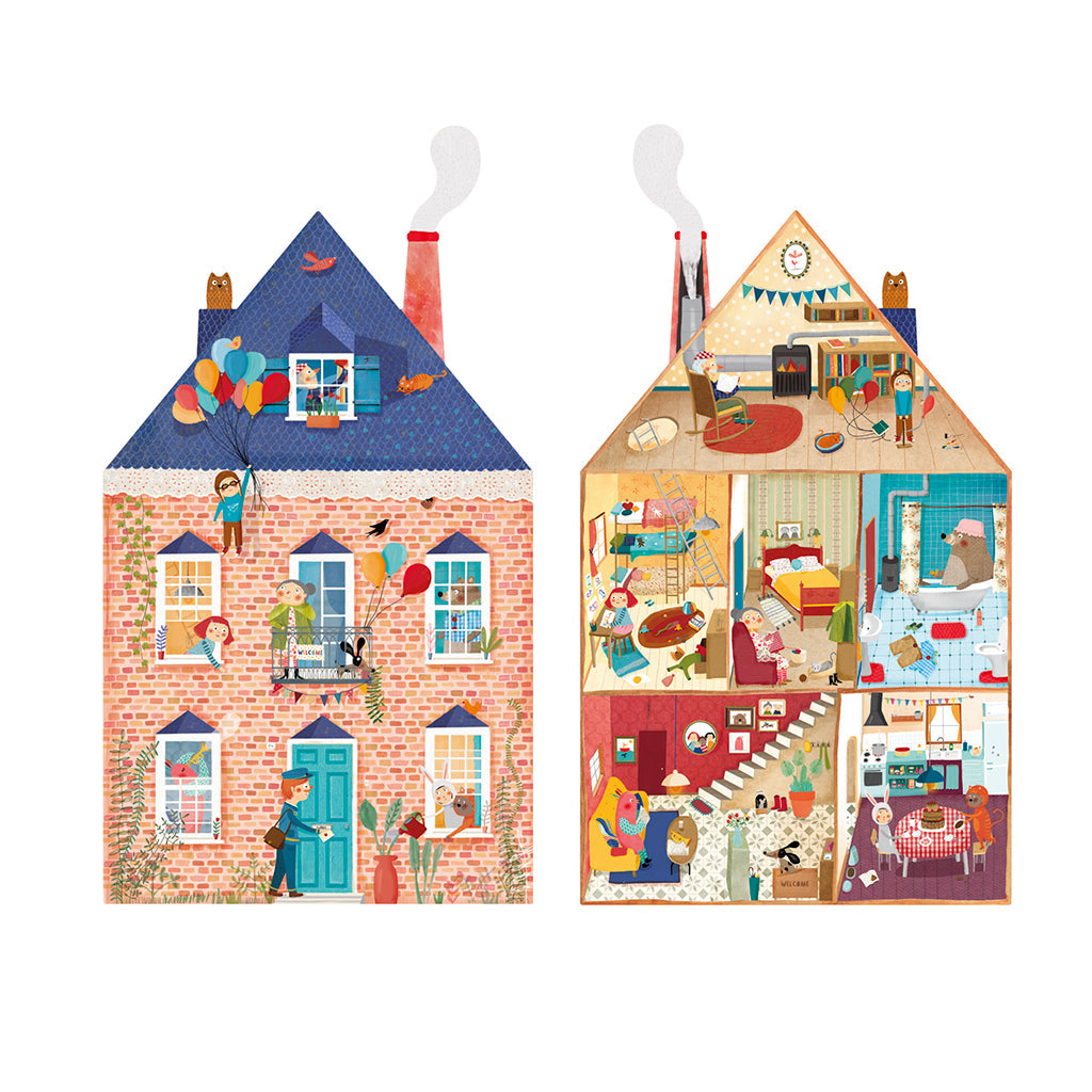 Londji puslespill, vendbart, Welcome to my home - 36 brikker