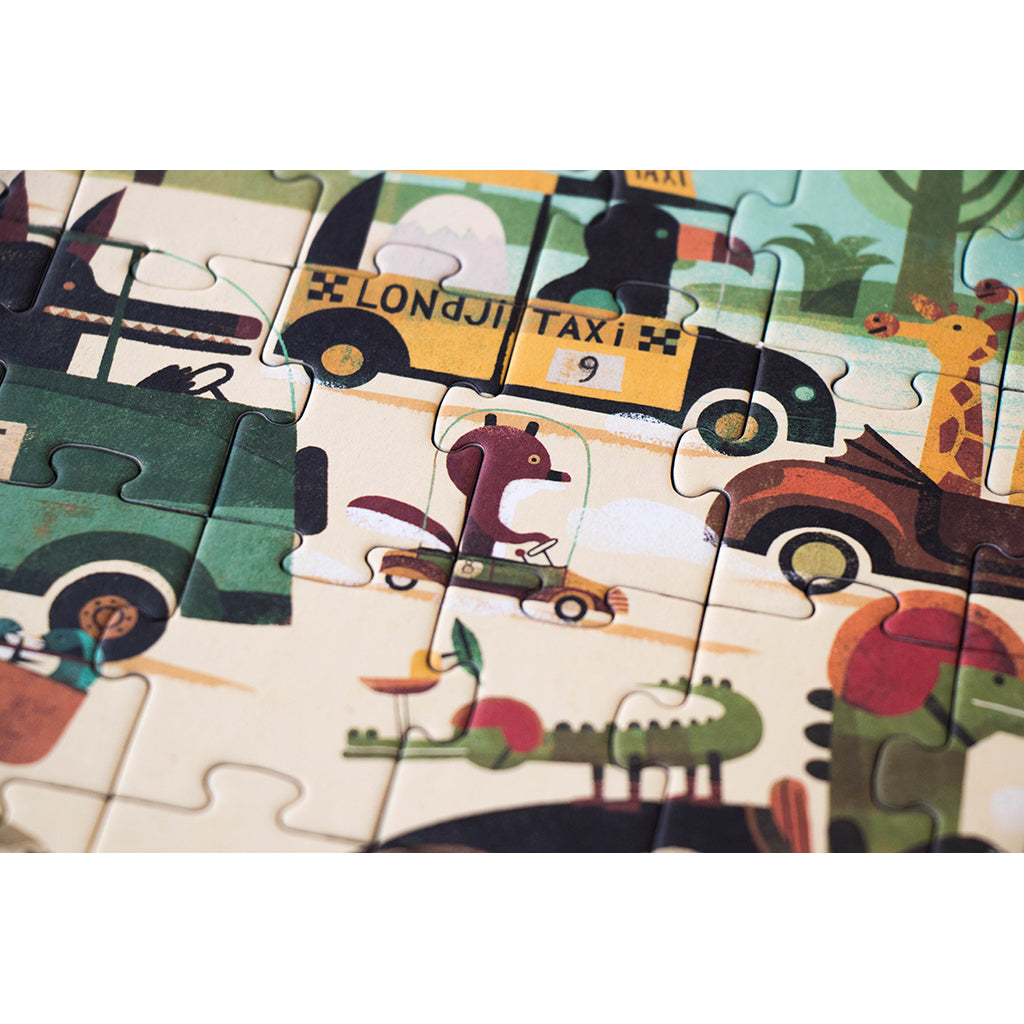 Londji lomme-puslespill, Vroom Vroom - 50 brikker