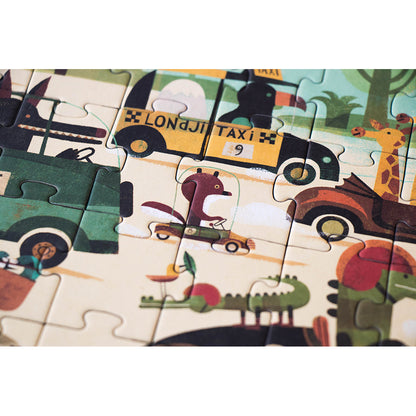 Londji lomme-puslespill, Vroom Vroom - 50 brikker