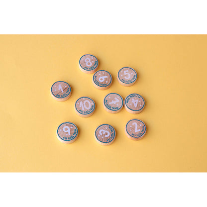 Londji puslespill, My little train, 10 puslespill med 3 brikker hver