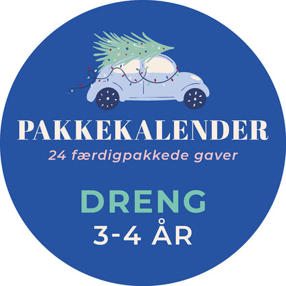 Færdig pakkekalender, Dreng 3-4 år