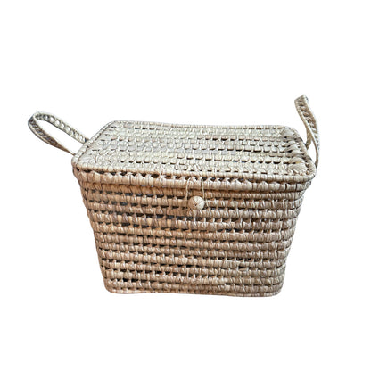 Lubilu Trunk, kurvkoffert av palmeblad – 45 x 35 x 30 cm