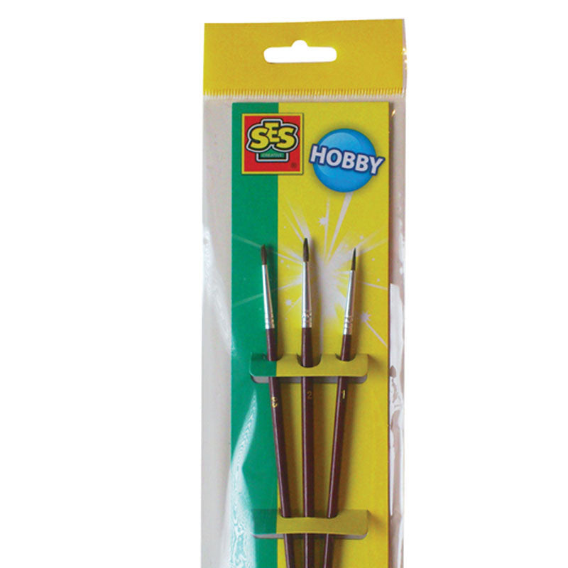 Penselsett , 3 pensler