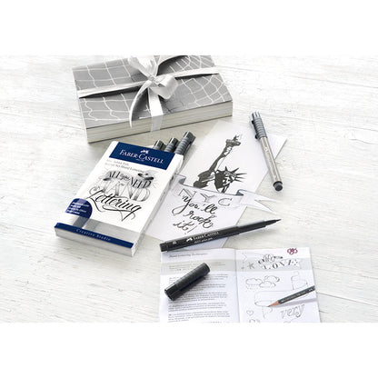 Faber-Castell Artist pens, Handwriter startsett - grå