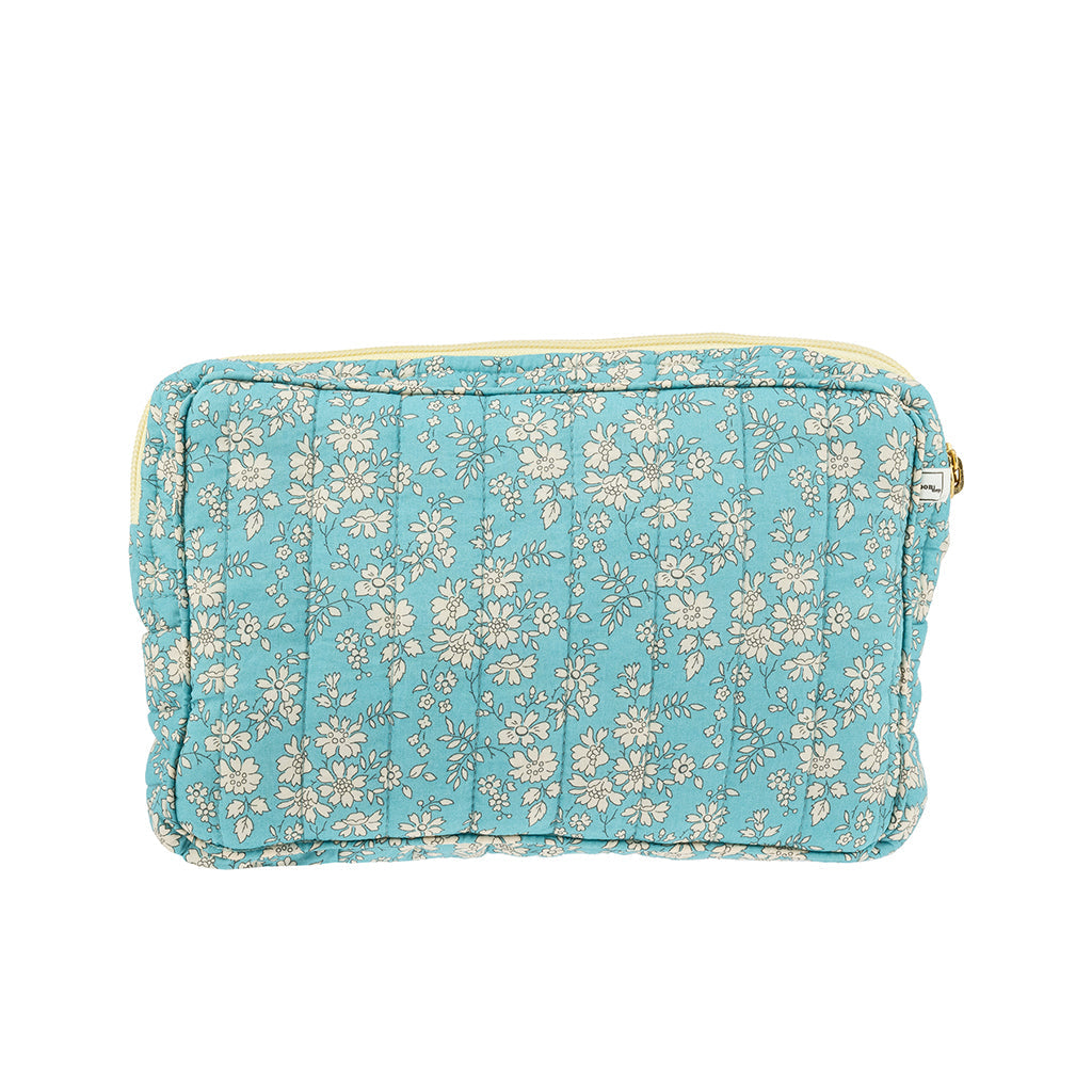 Bon Dep Pouch small, toalettmappe med Liberty - Capel soft teal