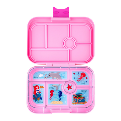 Yumbox matboks med 6 rom, Original - Power Pink / Mermaid Tray