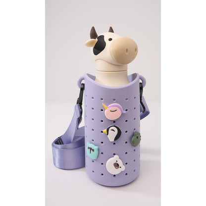 Asobu Sling silikon reimveske til drikkeflaske, Purple