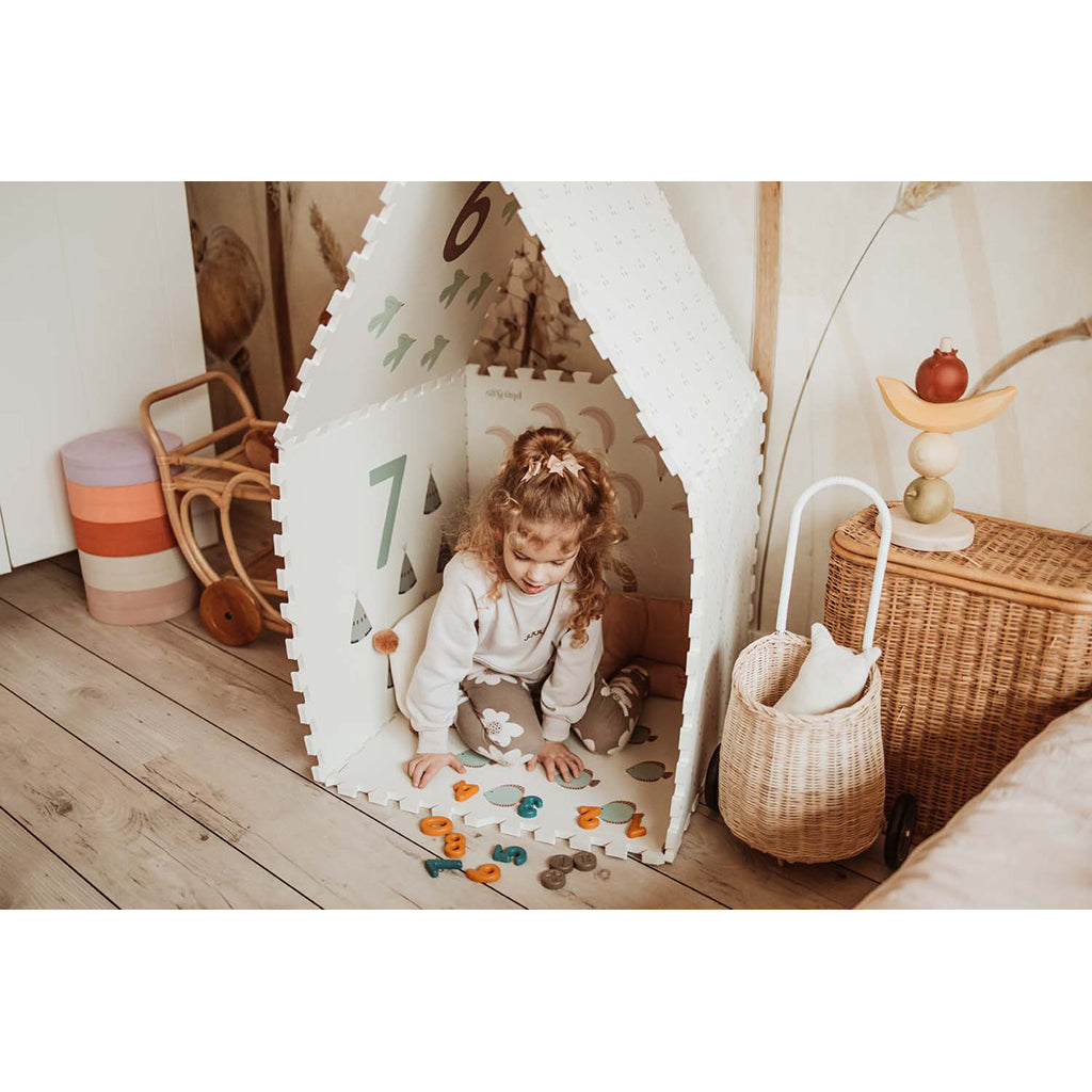 Play&amp;Go Puzzelmat Eevaa, Vendbar gulvpuslespillmatte og oppbevaring i ett - Numbers