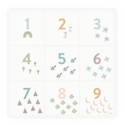 Play&amp;Go Puzzelmat Eevaa, Vendbar gulvpuslespillmatte og oppbevaring i ett - Numbers