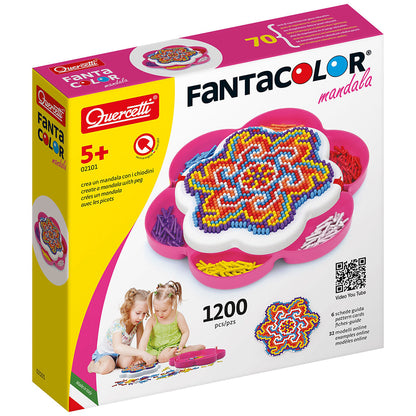 Quercetti FantaColor Mandala pluggmosaikk Daisy - 1200 deler