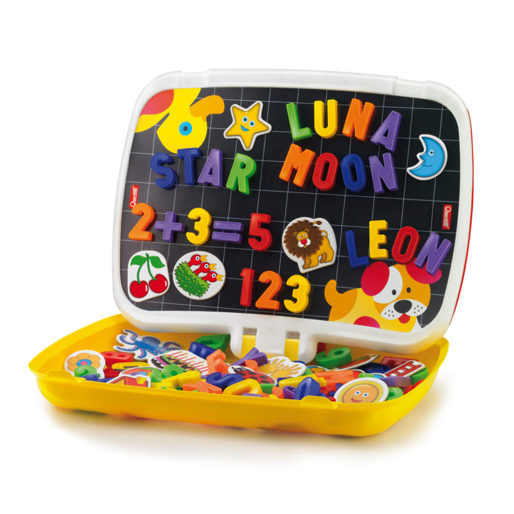 Quercetti Magnettavle, Sett med bokstaver og tall