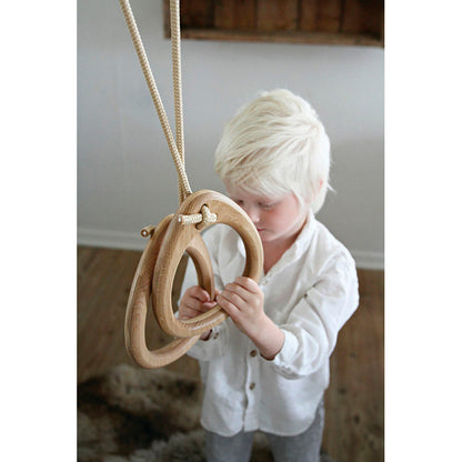 Lillagunga gymnastikkringer, Oak - Black