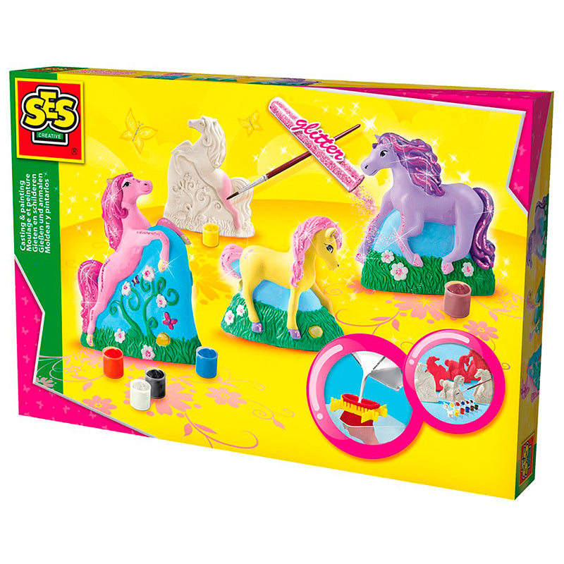 SES Creative Kreativ eske, støp og mal - Hest