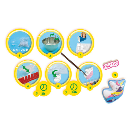 SES Creative - Kreativ eske, støp og mal - Enhjørninger