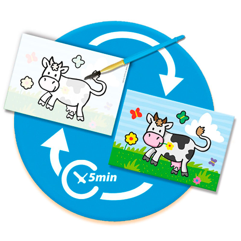 SES Creative Min første maling med vannfarger, Gårdens dyr