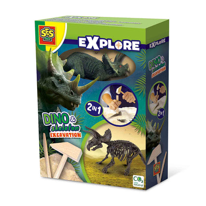 SES Creative, Explore, Uthugg - Triceratops og skjelett
