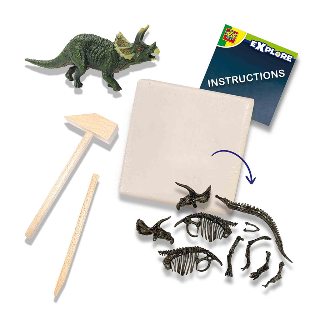 SES Creative, Explore, Uthugg - Triceratops og skjelett