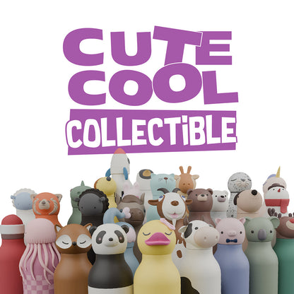 Asobu Bestie Animal termo drikkedunk, 460 ml – Brun bjørn
