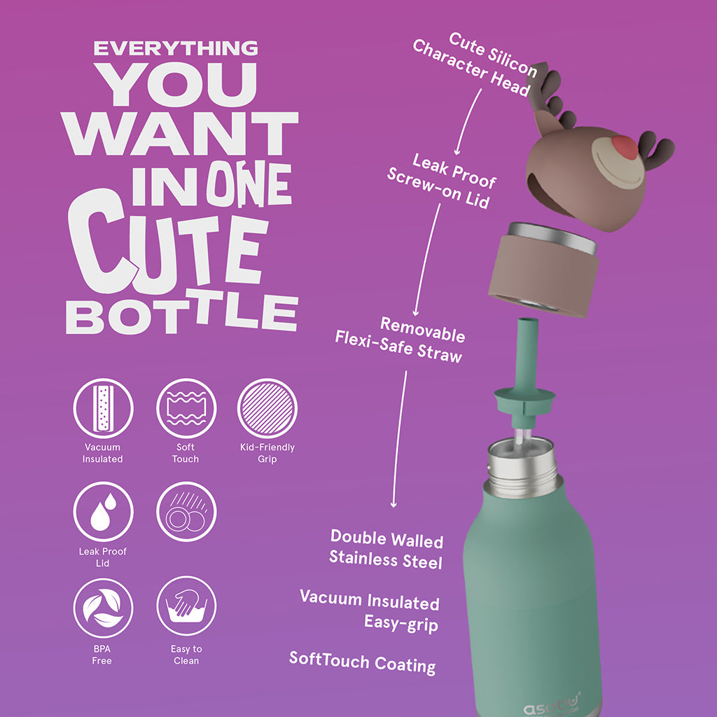 Asobu Bestie Animal termoflaske, 460 ml - Rein