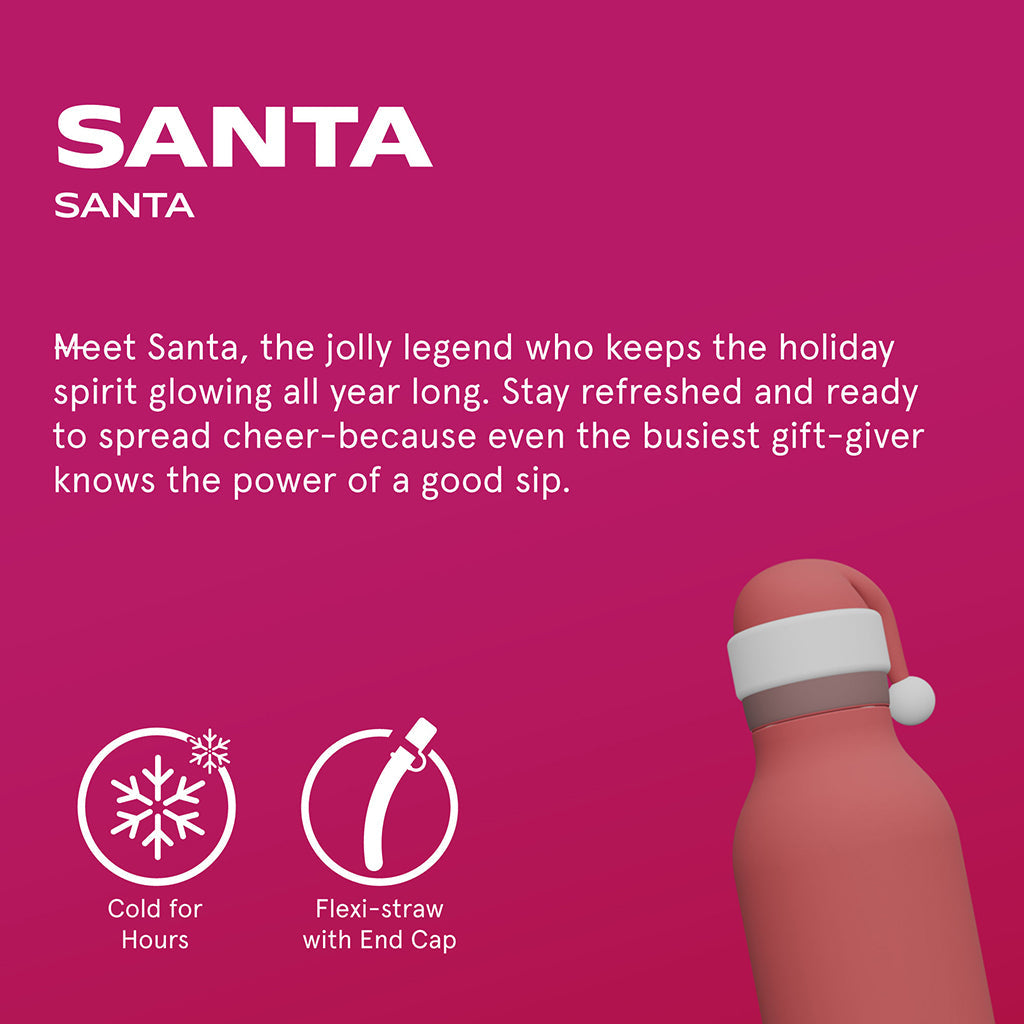 Asobu Bestie Animal termos drikkeflaske, 460 ml. - Julenissen