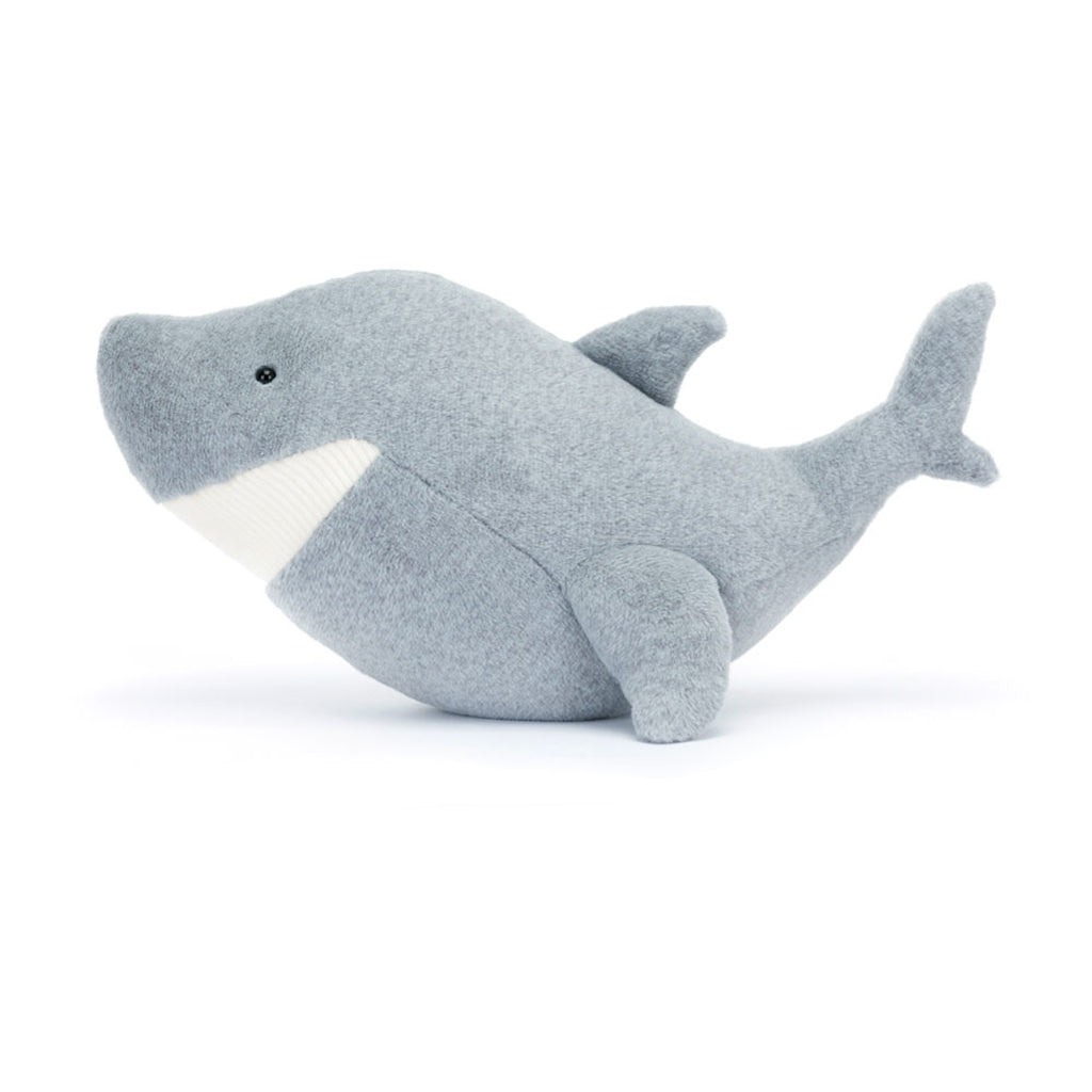 Jellycat bamse, Silver Shark - 27 cm
