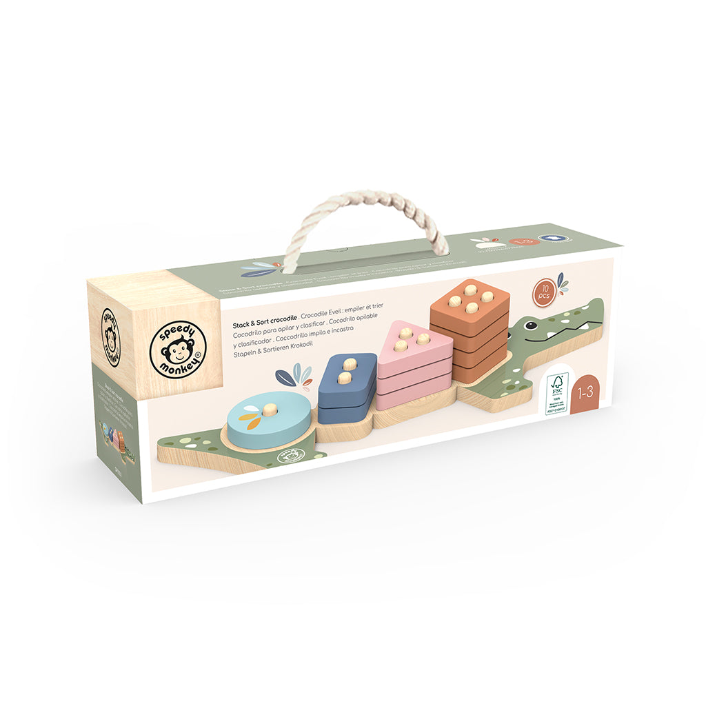 Speedy Monkey Stable og sorter - krokodille