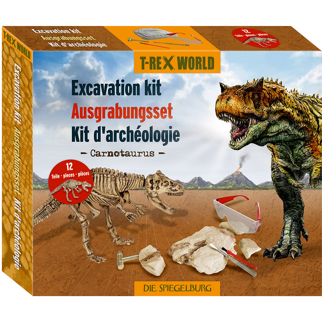 T-Rex World udgravningssæt, stor - Carnotaurus