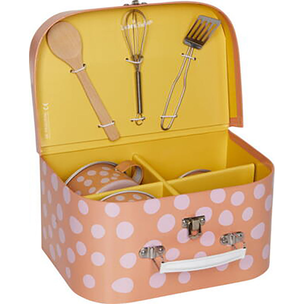 Spiegelburg Kjøkkensett i koffert m. 7 dele, fra 2 år