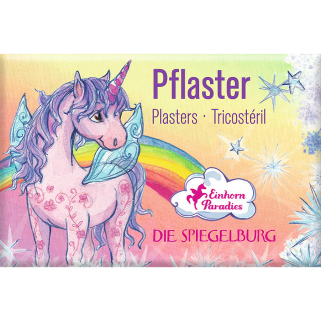 Unicorn plaster med enhjørninge. Pakken indeholder 10 stk i forskellige designs