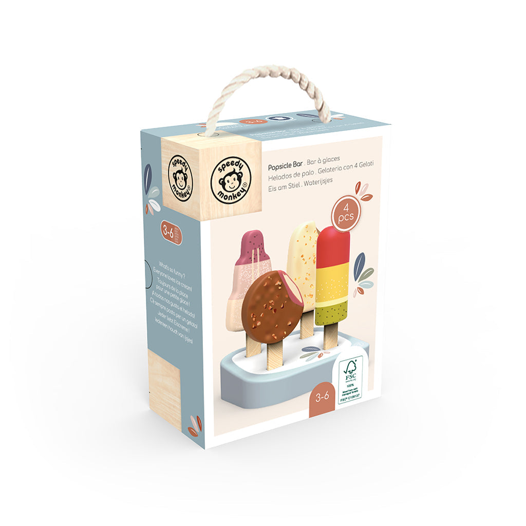 Speedy Monkey lekemat i tre, ispinner
