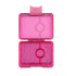 Yumbox madkasse med 3 rum, Sparkle pink glitter, Pink clear