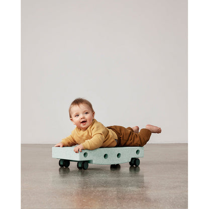 Modu Rullebrett, aktivitetsleketøy i skum, 5 deler - Ocean mint/ forest green