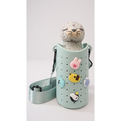 Asobu Sling silikonstroppveske for drikkeflaske, Green