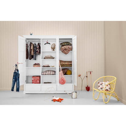 Oliver Furniture Seaside klesskap m 3 dører, høyde 195 cm
