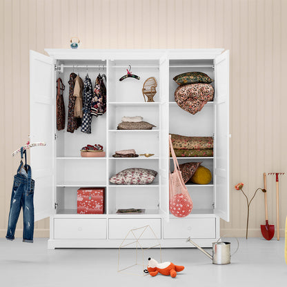 Oliver Furniture Seaside klesskap m 3 dører, høyde 195 cm