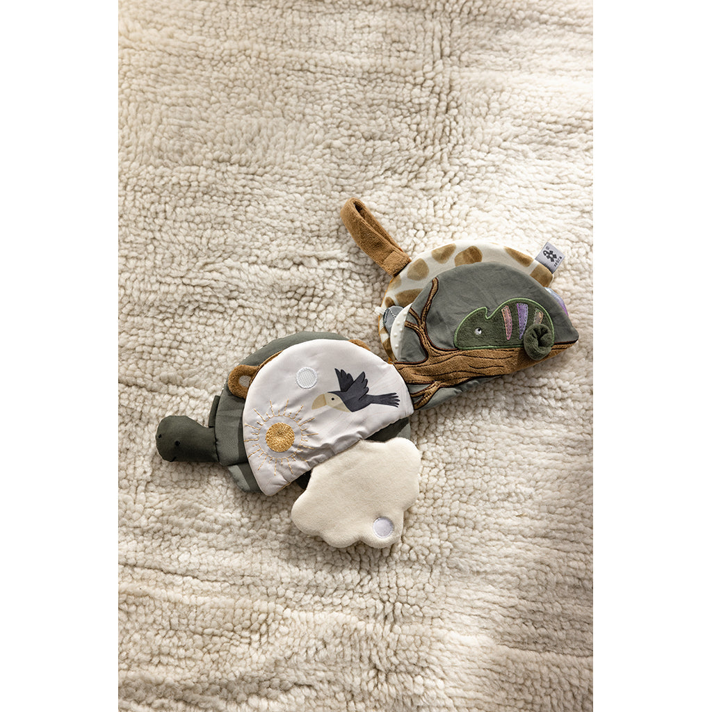 Sebra Stoff-aktivitetsbok, skilpadden Turbo