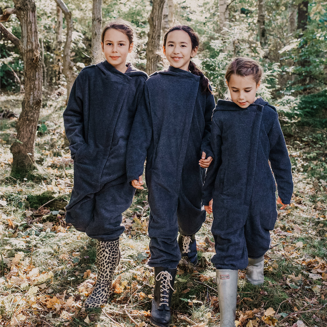 Karmameju jumpsuit til barn, fleece - str. 3-10 år