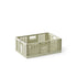 Modu Opbevaringskasse, Ekstra stor folde/stabelbar kasse - Dusty green