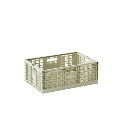 Modu Oppbevaringskasse, Ekstra stor sammenleggbar/stabelbar kasse - Dusty Green