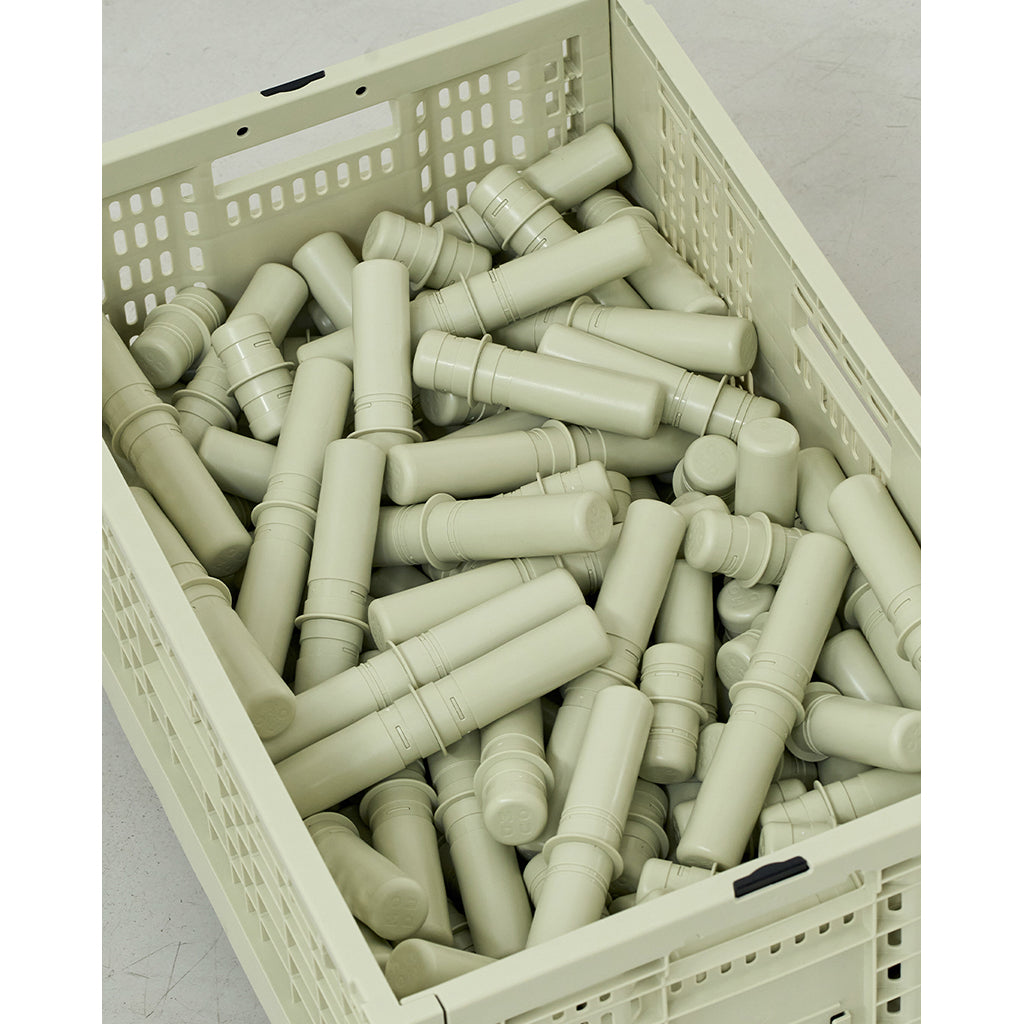 Modu Oppbevaringskasse, Ekstra stor sammenleggbar/stabelbar kasse - Dusty Green