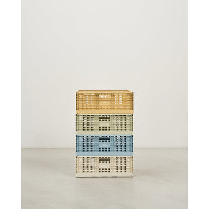 Modu Oppbevaringskasse, Ekstra stor sammenleggbar/stablebar kasse - Honey Yellow