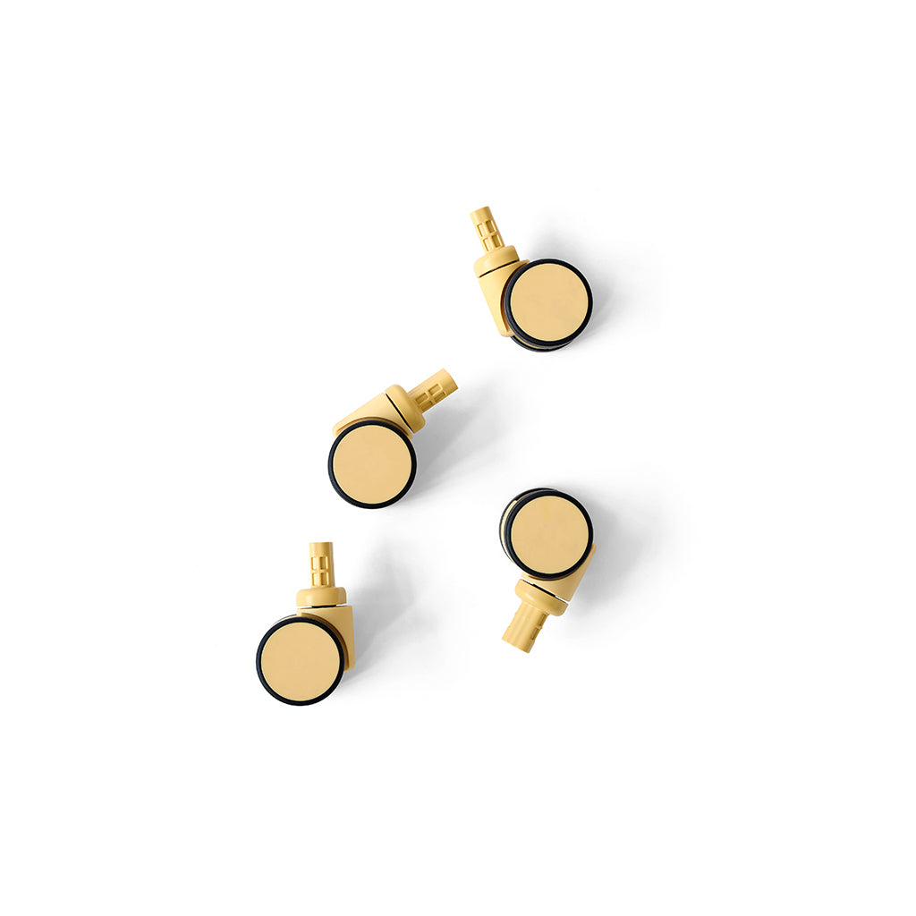 Modu Hjul til oppbevaringskasse, 4 stk. - Honey Yellow