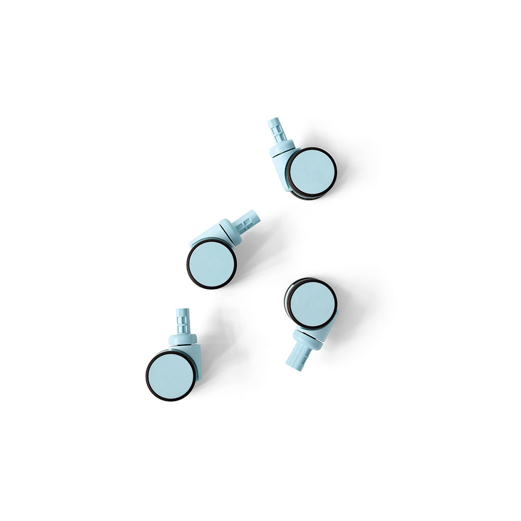 Modu Hjul til oppbevaringsboks, 4 stk. - Sky blue