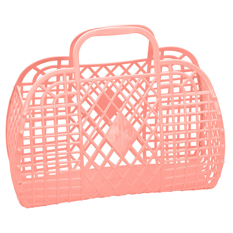 Sun Jellies Retro kurv, stor - Peach