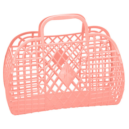 Sun Jellies Retro kurv, stor - Peach