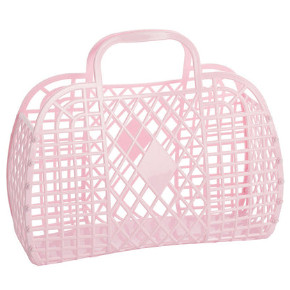 Sun Jellies Retro kurv, stor - Pink