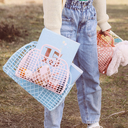 Sun Jellies Retro-kurv, liten - Rosa