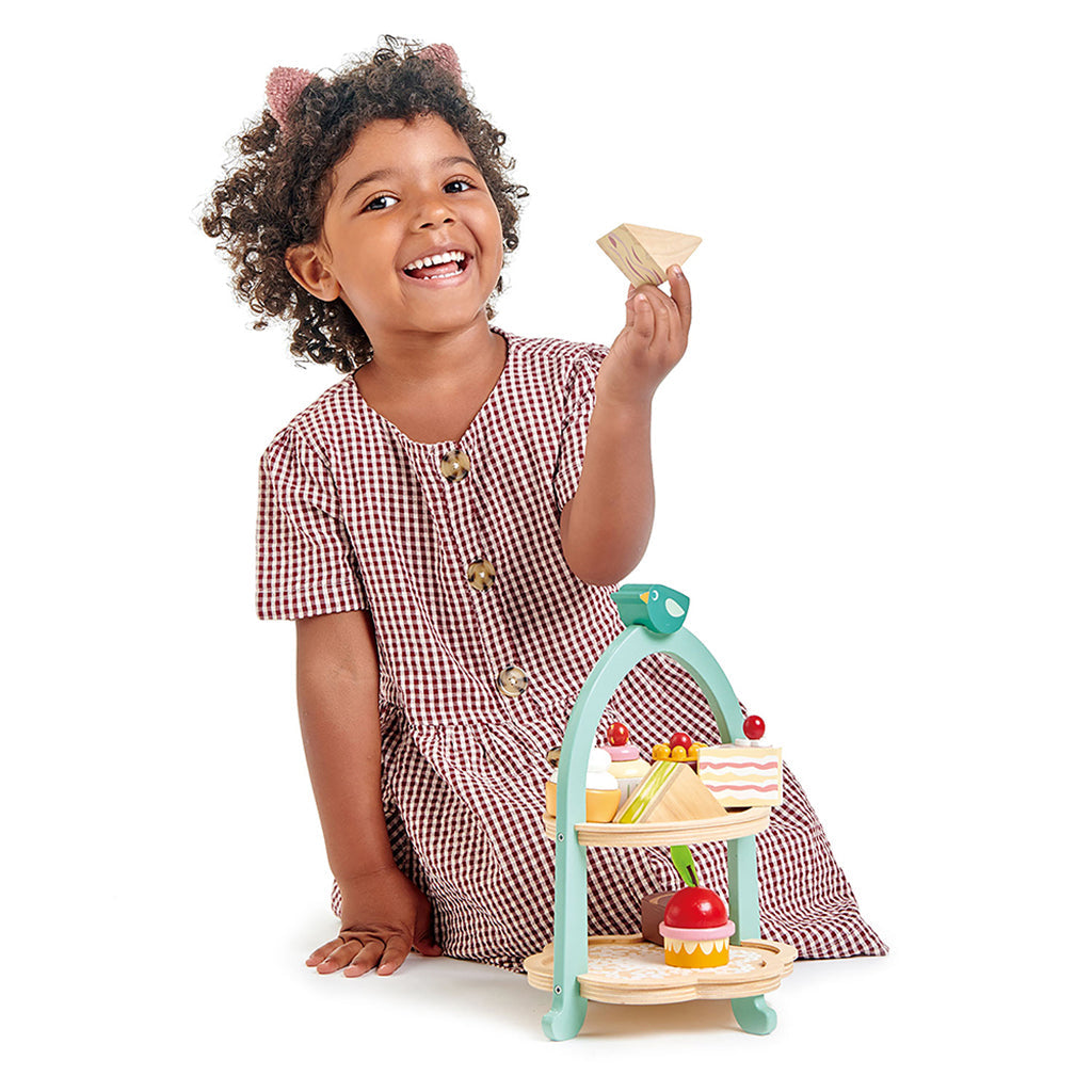 Tender Leaf, Lekemat i tre, Etasjefat med bakverk - Birdie