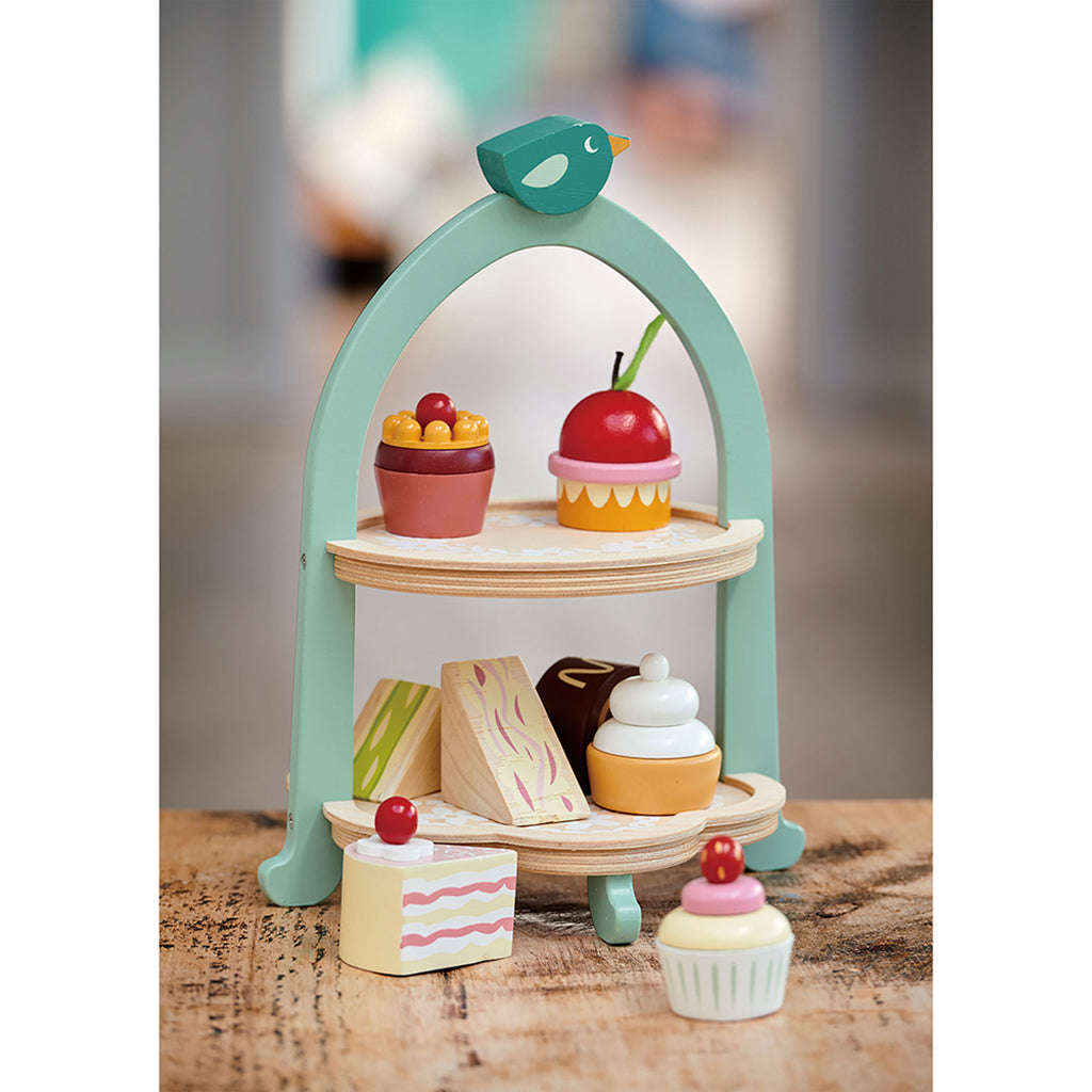 Tender Leaf, Lekemat i tre, Etasjefat med bakverk - Birdie